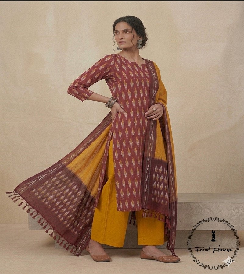 1.3 Ikkat Cotton Suit