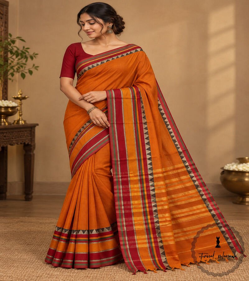 Beautiful Narayanpet Mercerised Cotton Sarees