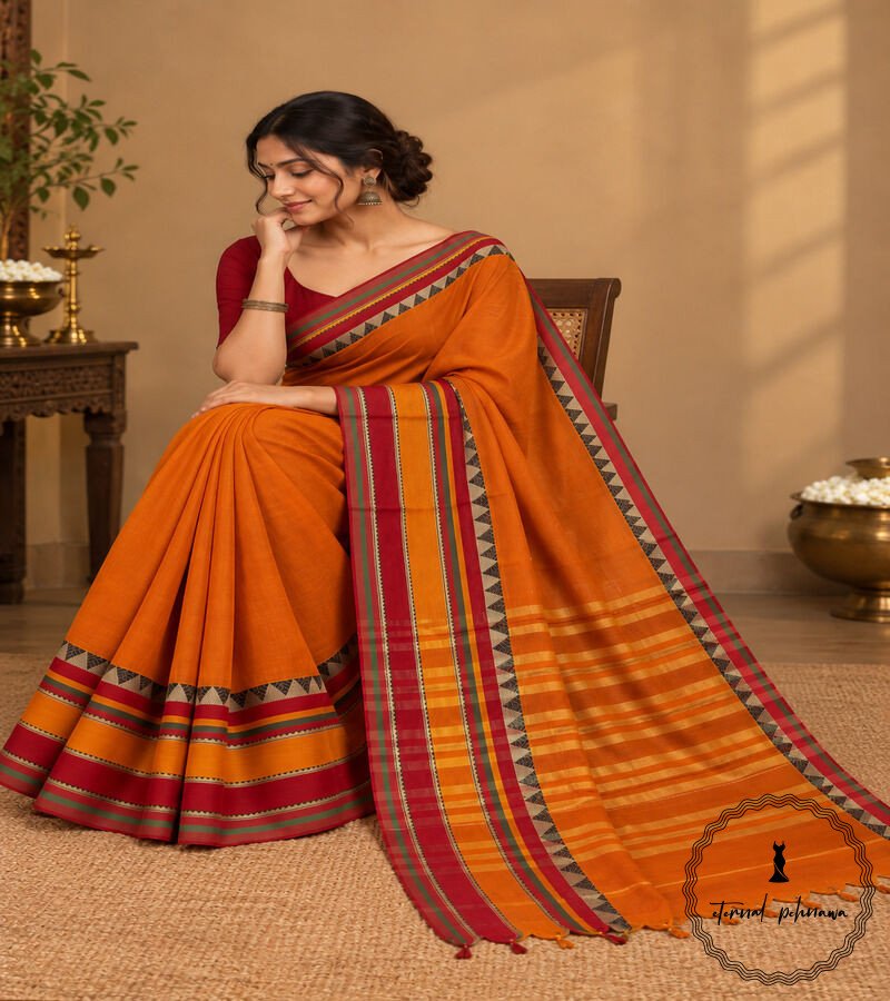 g Beautiful Narayanpet Mercerised Cotton Sarees
