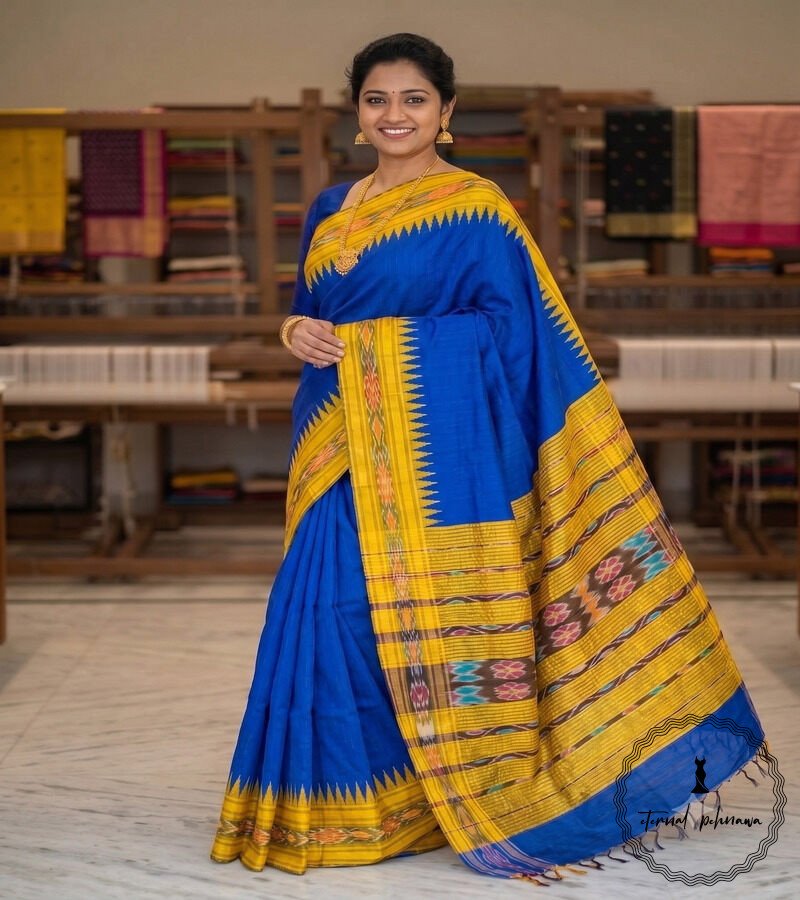 Blue2 SEmi Raw Silk