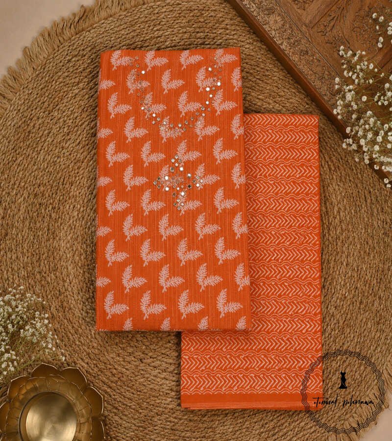orange4 Cotton Suit