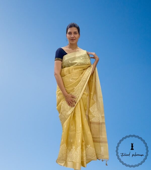 Linen Tissue saree