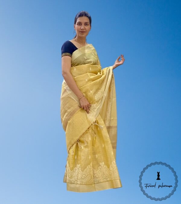 Linen Tissue saree