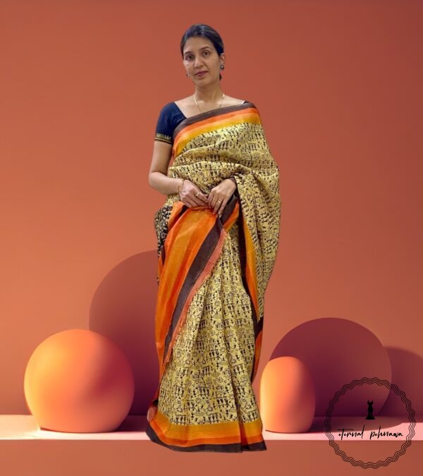 Tribal print saree