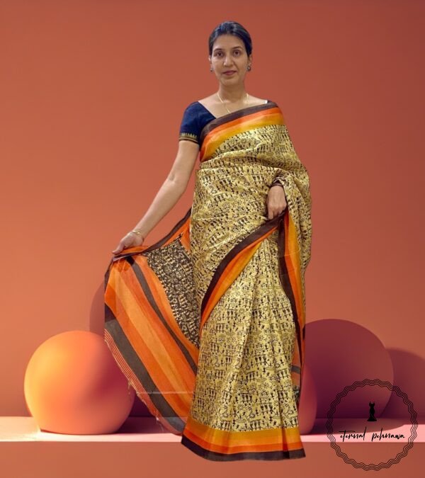 Tribal print saree