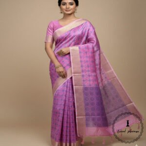 Banarasi Cotton Saree With Zari Work In Attractive Colours