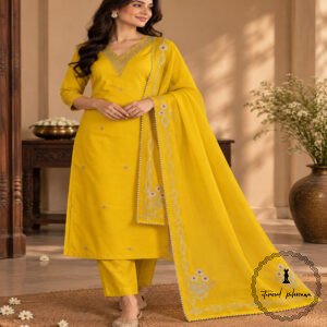 Handcrafted Chanderi Kurti with Zardozi and Gota Patti Work