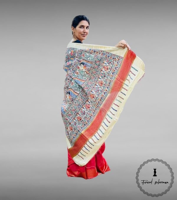 Tussar Giccha Saree