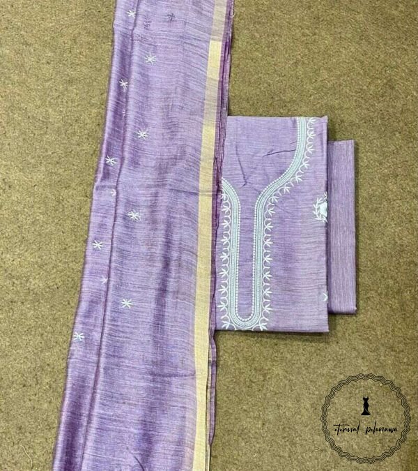 Embroidered Katan Silk