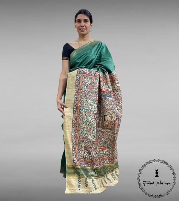 Tussar Giccha Saree