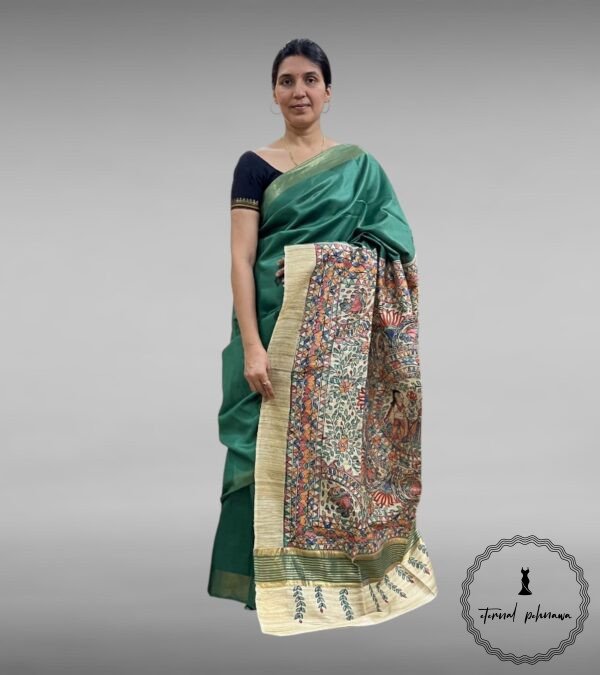 Tussar Giccha Saree