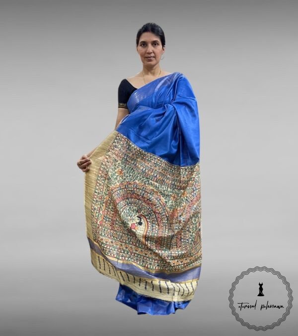 Tussar Giccha Saree