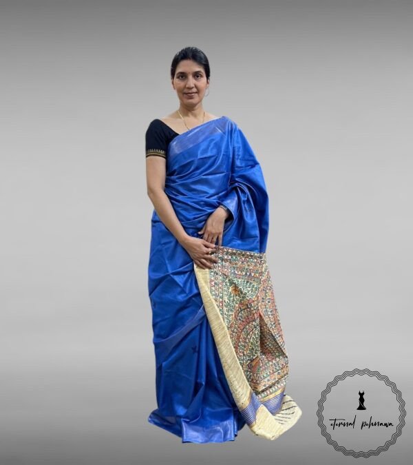 Tussar Giccha Saree