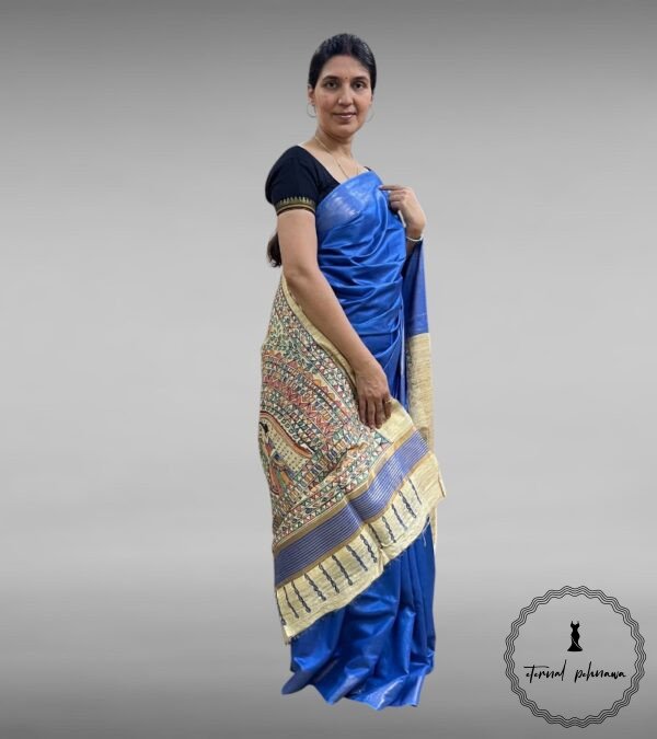 Tussar Giccha Saree