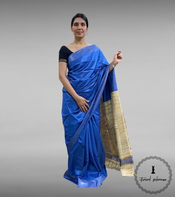 Tussar Giccha Saree