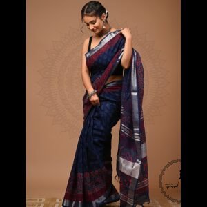 Linen Cotton Saree