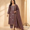 Regal Charm: Fine Katan Silk with Intricate Embroidery