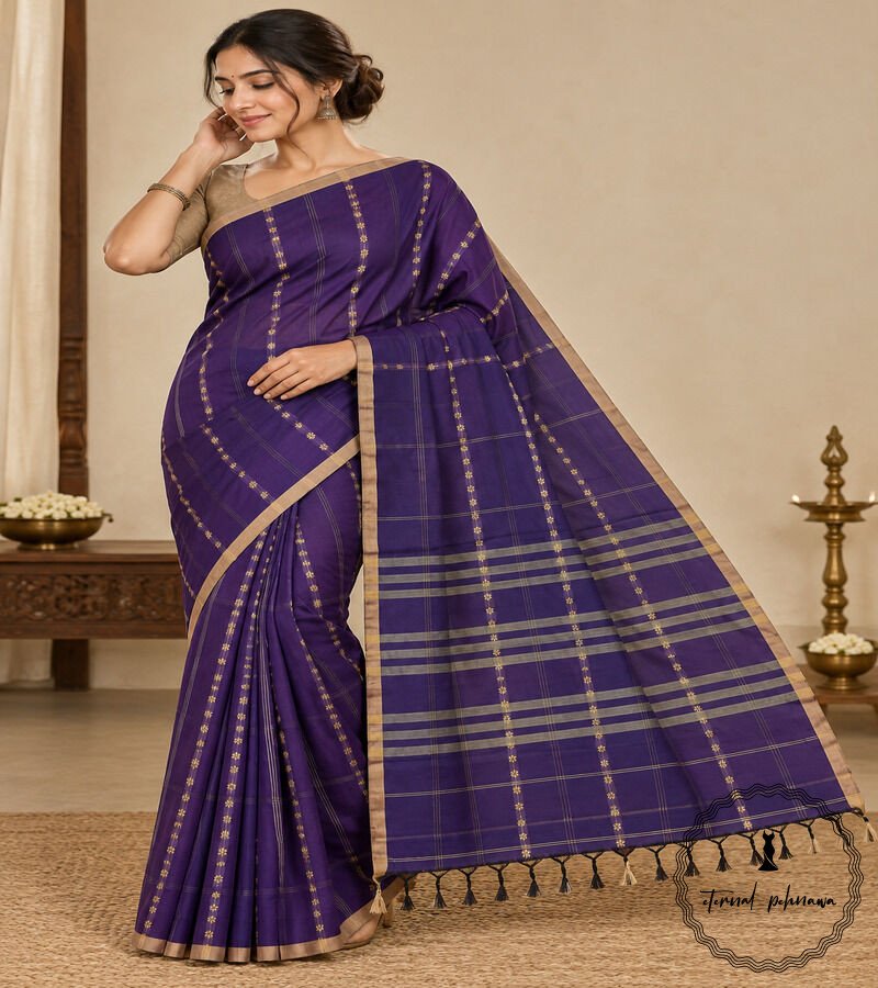 Beautiful Narayanpet Mercerised Cotton Sarees