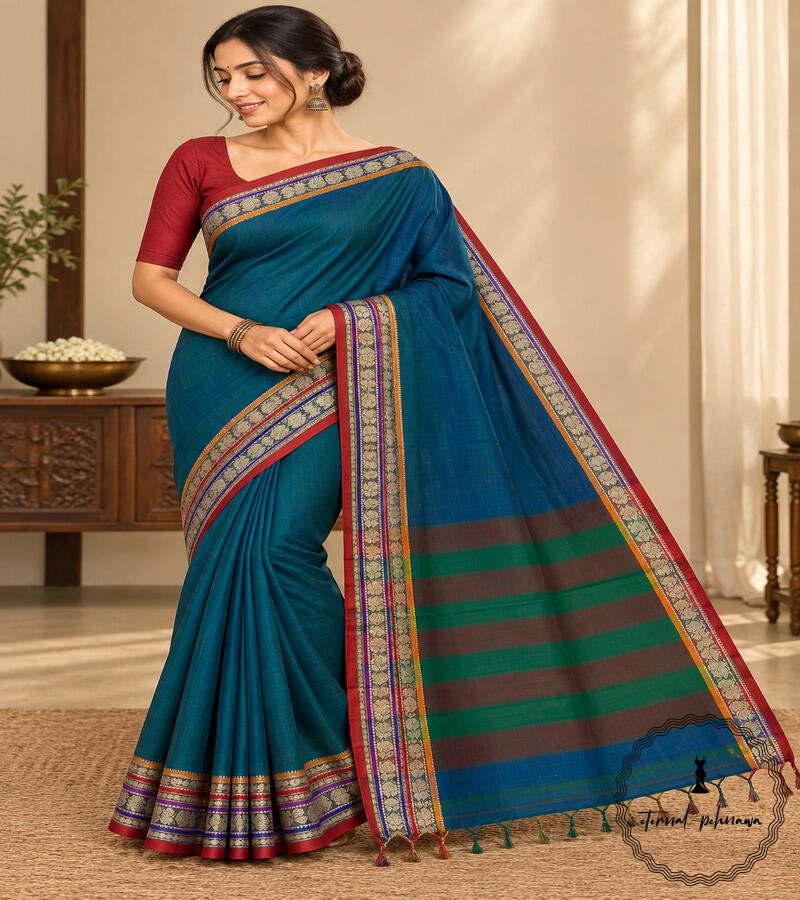 Beautiful Narayanpet Mercerised Cotton Sarees