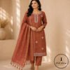 Regal Charm: Fine Katan Silk with Intricate Embroidery