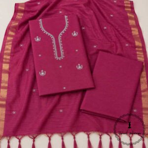 Regal Charm: Fine Katan Silk with Intricate Embroidery