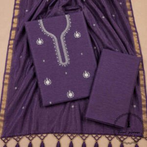 Regal Charm: Fine Katan Silk with Intricate Embroidery