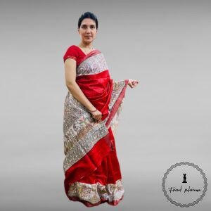 Giccha Silk Madhubani print