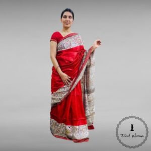 Giccha Silk Madhubani print