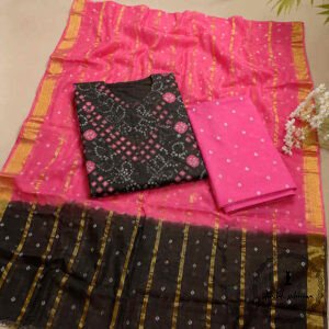 Vibrant Bandhani Embroidered Suits in Bright Colours