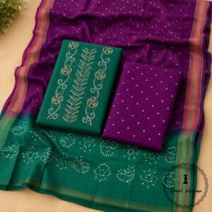 Vibrant Bandhani Embroidered Suits in Bright Colours