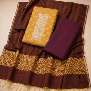Embroidered Soft Silk Cotton Suit with Kota Doria Dupatta