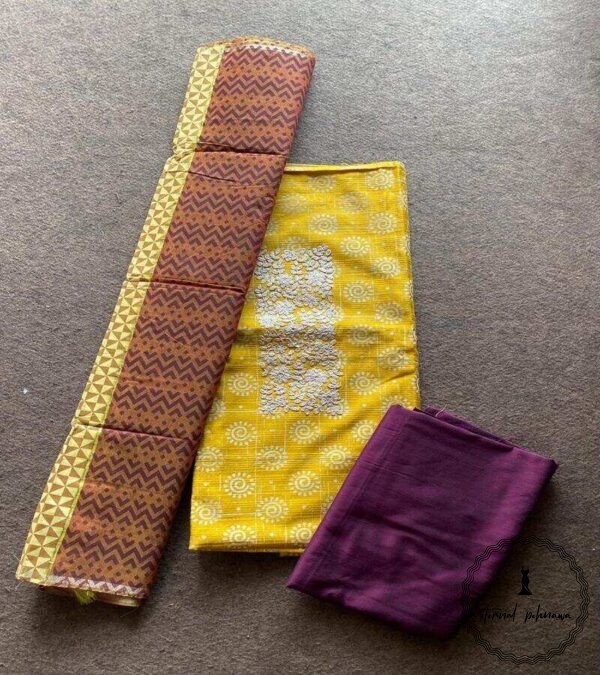 Soft silk Cotton Suit