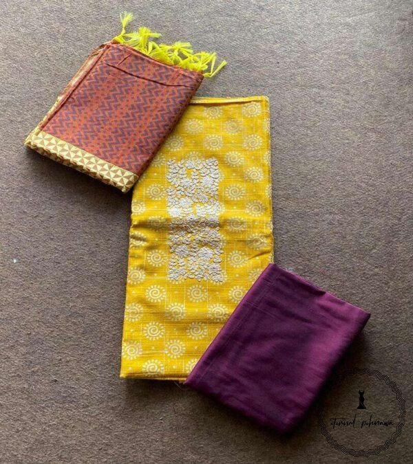 Soft silk Cotton Suit