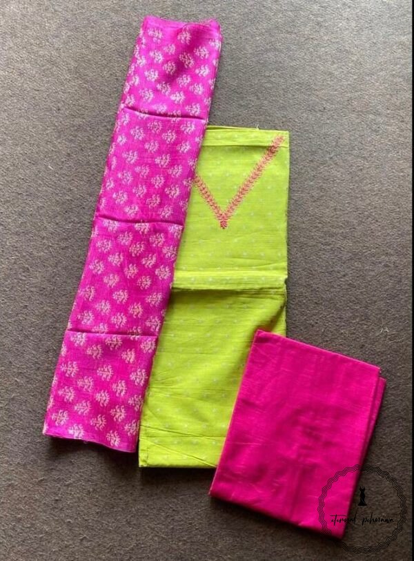 Soft Silk Cotton Suit