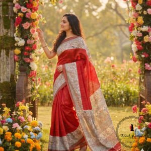 Tussar Giccha Saree