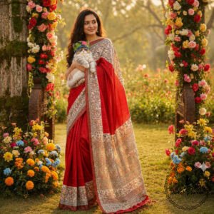 Tussar Giccha Saree