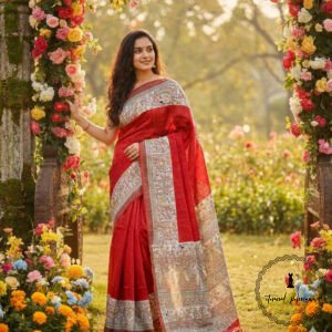 Tussar Giccha Saree