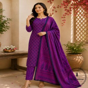Naturally Beautiful: Bagh Print Cotton Suits Collection