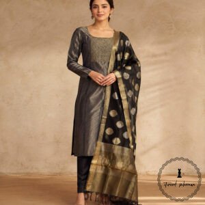 Elegant Tissue Silk Top Featuring Intricate Neck Work