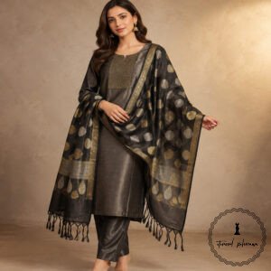 Elegant Tissue Silk Top Featuring Intricate Neck Work