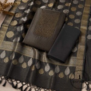 Elegant Tissue Silk Top Featuring Intricate Neck Work