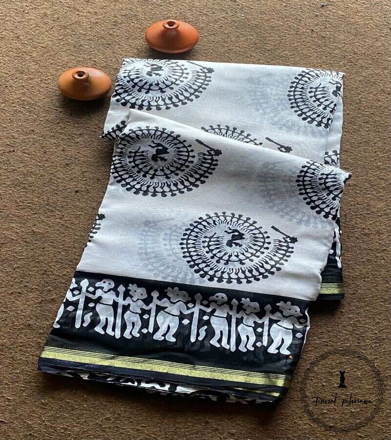 a Chanderi saree