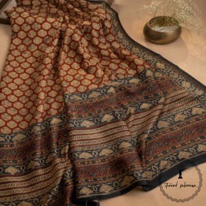 Printed Chanderi Cotton Silk Saree with Blouse