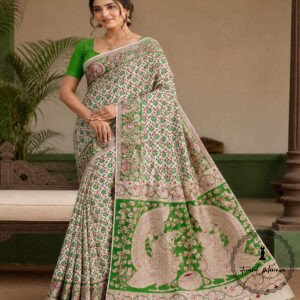 Beautiful Jaipuri Mulmul Cotton Printed Saree