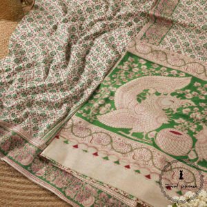 Beautiful Jaipuri Mulmul Cotton Printed Saree