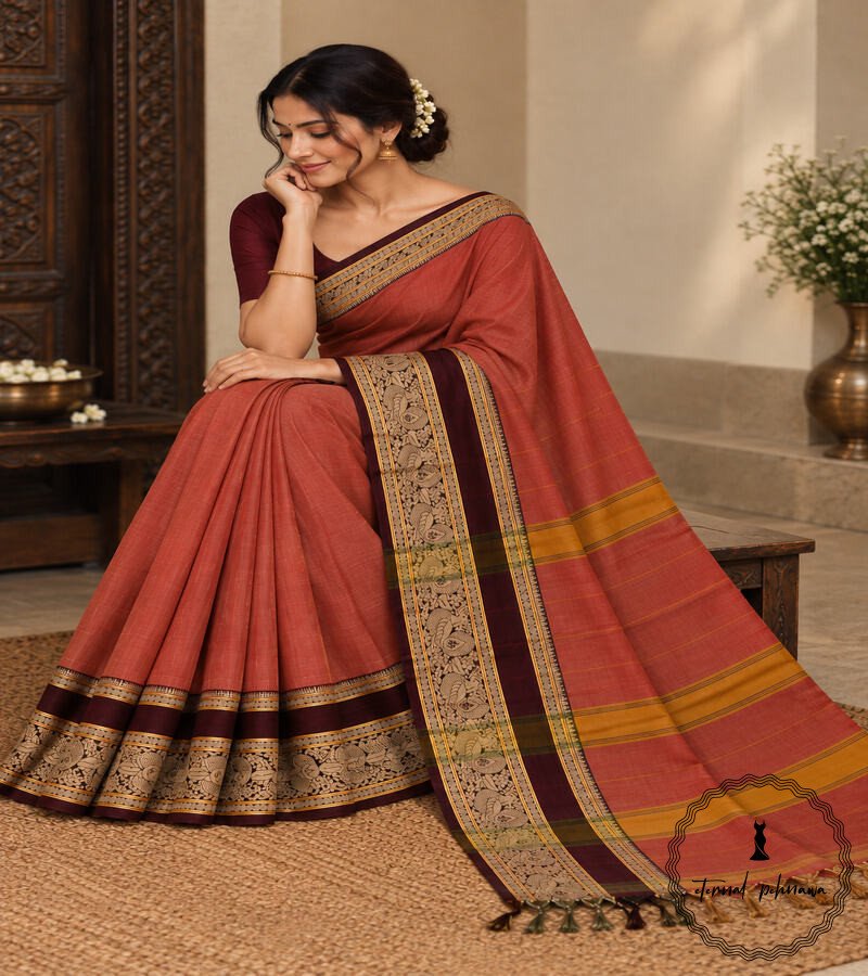 c Beautiful Narayanpet Mercerised Cotton Sarees