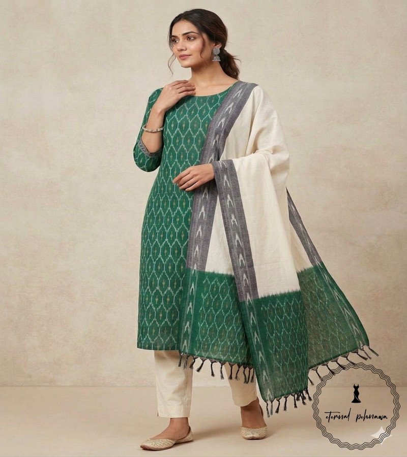2.2 Ikkat Cotton Suit