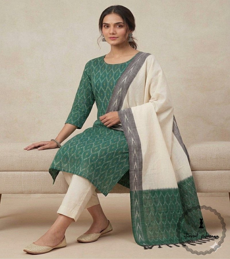 2.4 Ikkat Cotton Suit