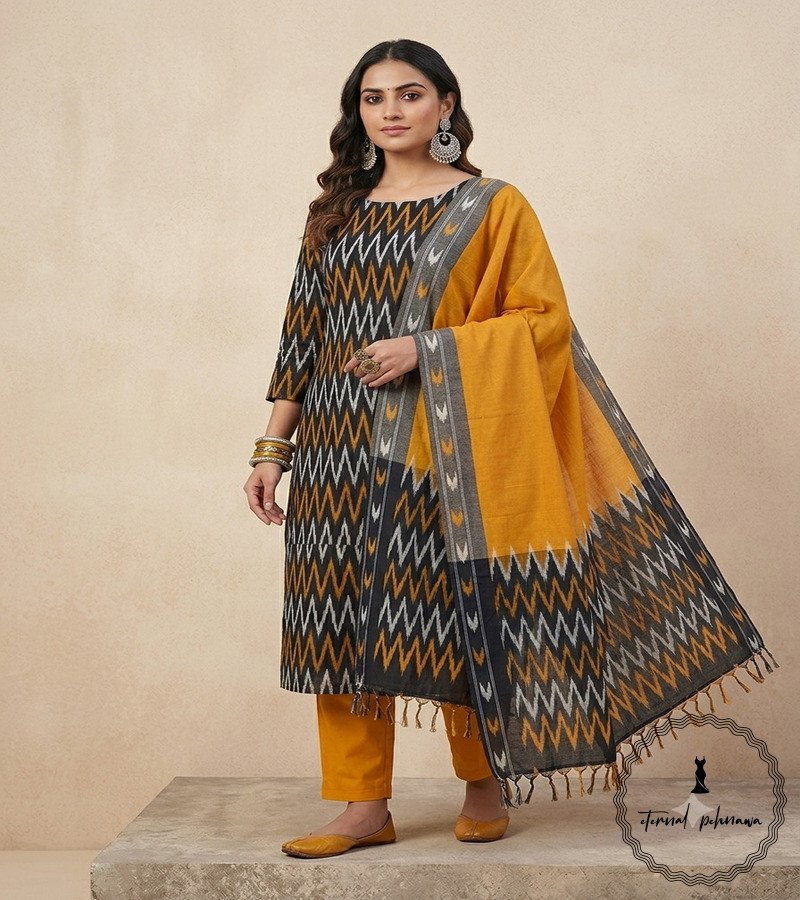 6.1 Ikkat Cotton Suit