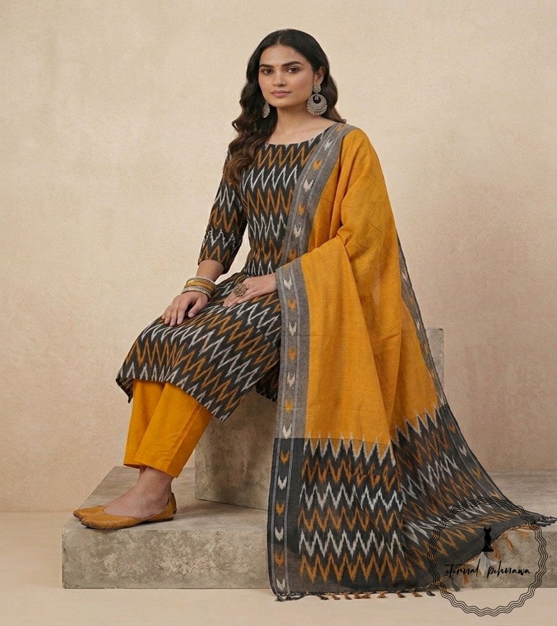 6.2 Ikkat Cotton Suit